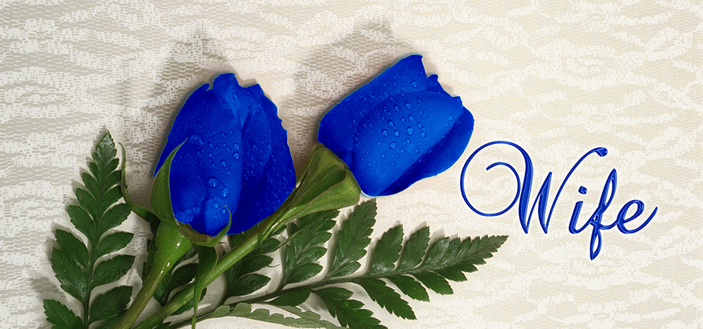 2 Roses Royal Blue (Wife) PROOF